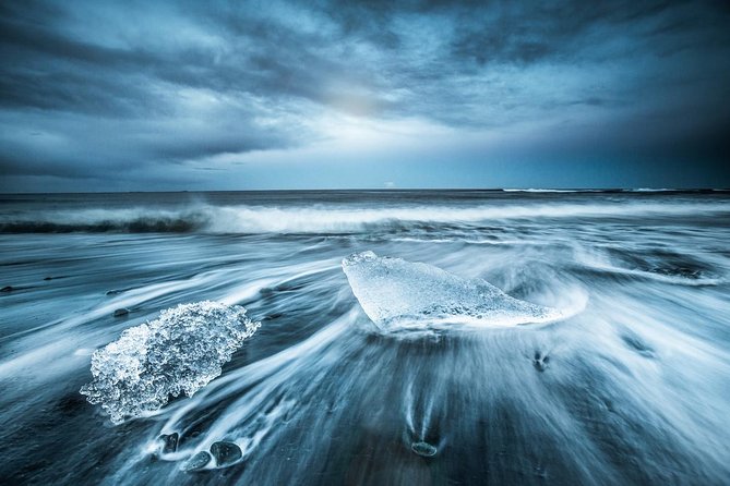 Reykjavik: Glacier Lagoon, Diamond Beach & South Coast Day Tour - Diamond Beach: beautiful, but never guaranteed