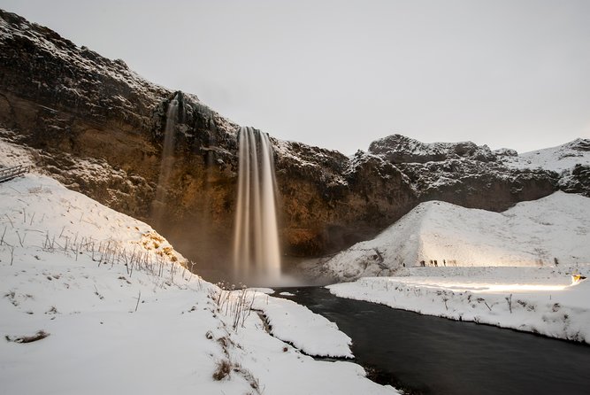 Reykjavik: Glacier Lagoon, Diamond Beach & South Coast Day Tour - Seljalandsfoss after a full day