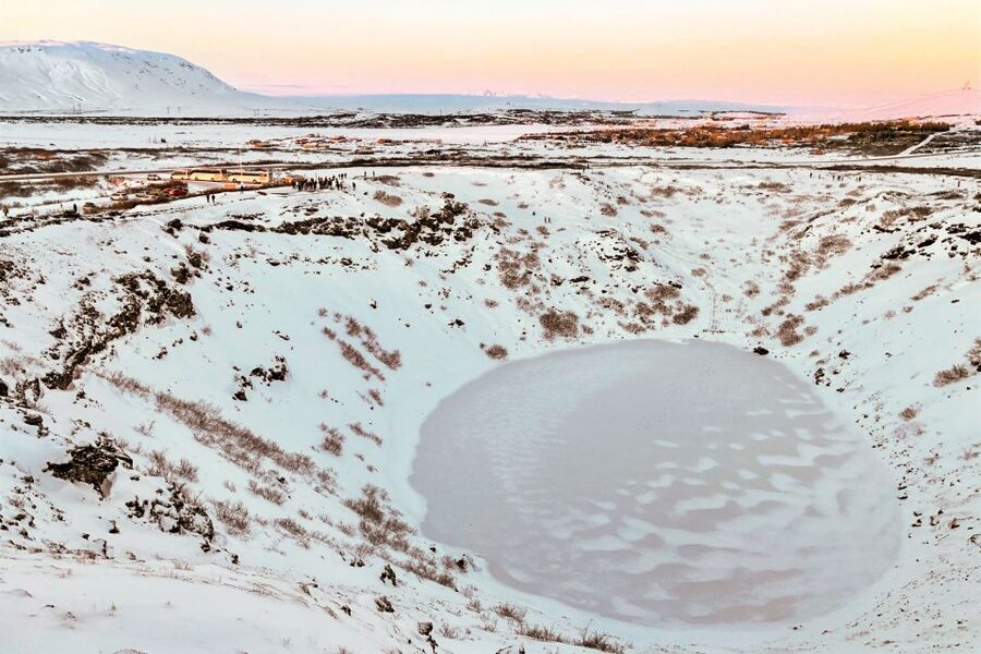 Reykjavik: Golden Circle Full-Day Tour with Kerid Crater - Hveragerði begins the ride with Icelandic scenery