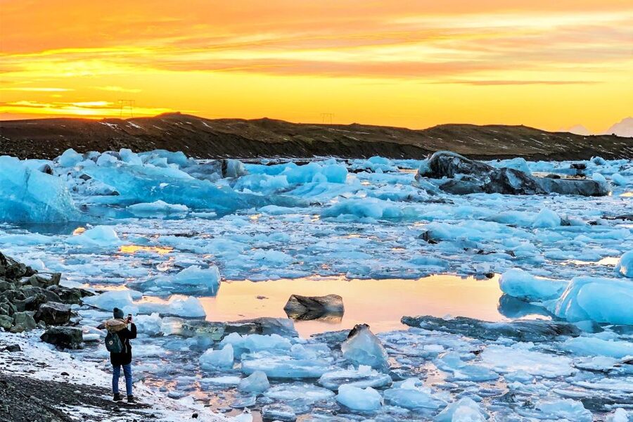 Reykjavik: Jokulsarlon Glacier Lagoon Full-Day Guided Trip - Seljalandsfoss at the end of the day