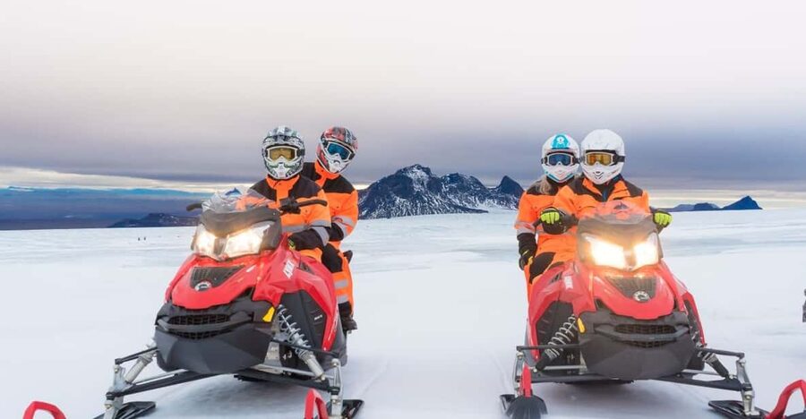 Reykjavík: Langjökull Glacier Snowmobile Tour with Ice Cave - From Reykjavík to Skjól Basecamp