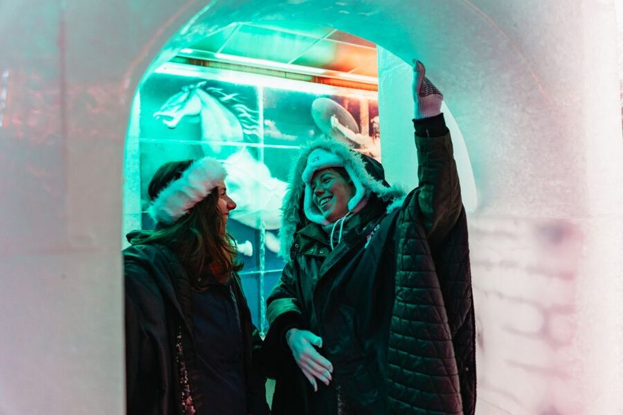 Reykjavik: Magic Ice Bar Entrance and Welcome Drink - Ponchos, gloves, and the first blast of cold