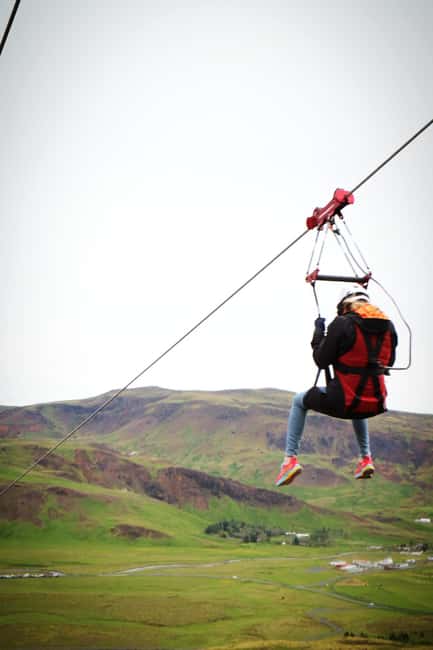 Reykjavik: Mega Zipline Adventure - From Reykjavík to the Kambar plateau