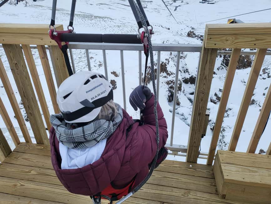 Reykjavik: Mega Zipline Adventure - The gorge, cliffs, and waterfalls below