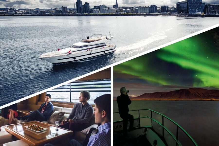 Reykjavik: Northern Lights Motor Yacht Cruise - Into Faxaflói Bay and the darker water