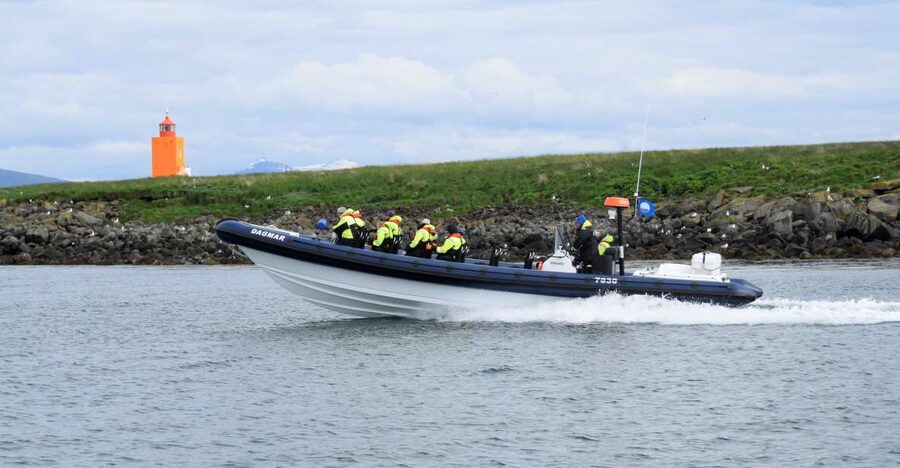 Reykjavik: Puffin Watching Tour by RIB Speedboat - Getting ready in a full-body suit