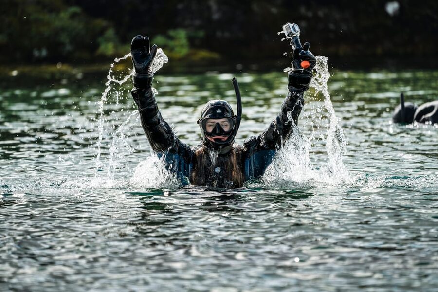 Reykjavík: Silfra Fissure Snorkeling between Two Continents - Getting fitted for the dry suit