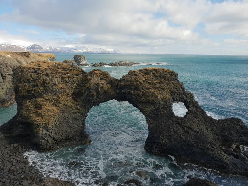 Reykjavik: Small-Group Snæfellsnes Day Trip - Lóndrangar, two basalt pillars above the sea