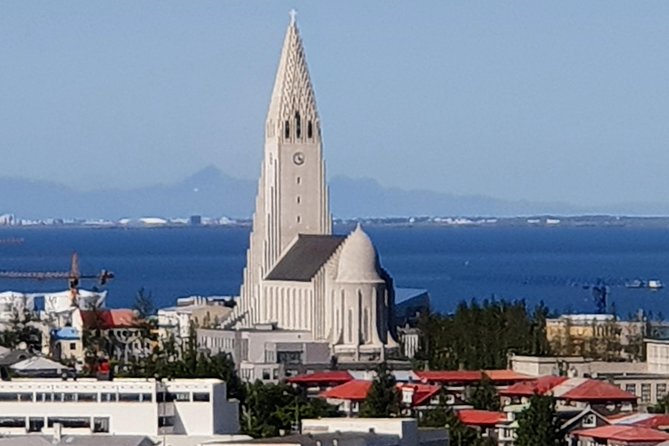Reykjavik the Northernmost capital in the world - City Hall beside the central pond