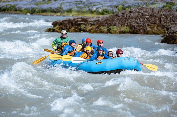 River Rafting on the Golden Circle - The optional cliff jump and river swim