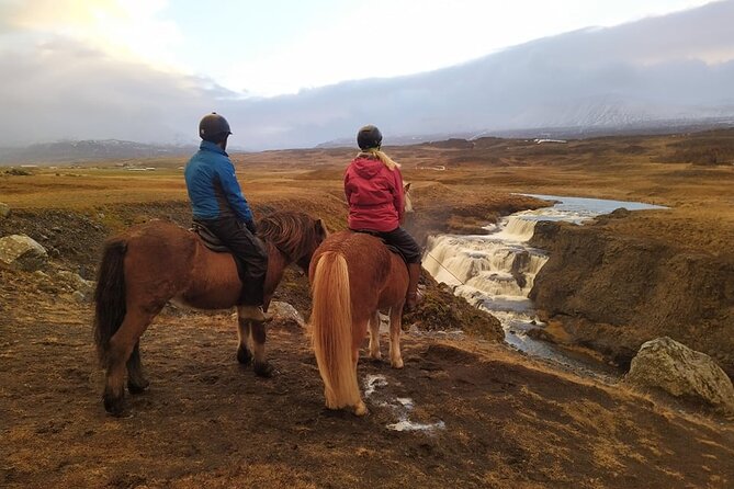 Short Riding Tour with Eye-Catching Photos at Waterfall - Following the route toward Reykjafoss