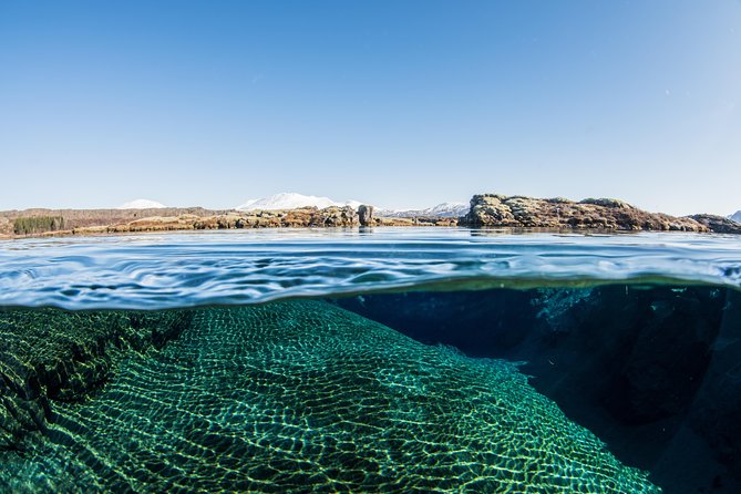 Silfra: Snorkeling Between Tectonic Plates - Meet on Location - Silfra Cathedral and the blue depth below