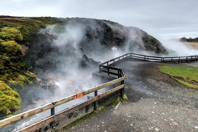 Silver Circle & West Iceland. Private Day Tour - Hraunfossar, where water seems to come from the lava