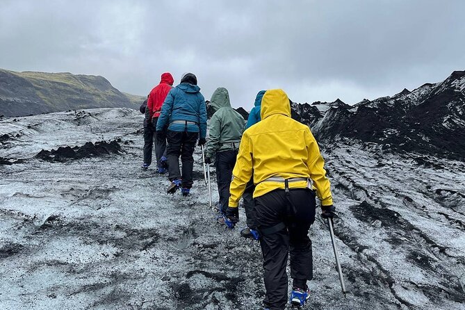 Sólheimajökull Glacier Hike Adventure - Getting fitted with crampons and an ice axe