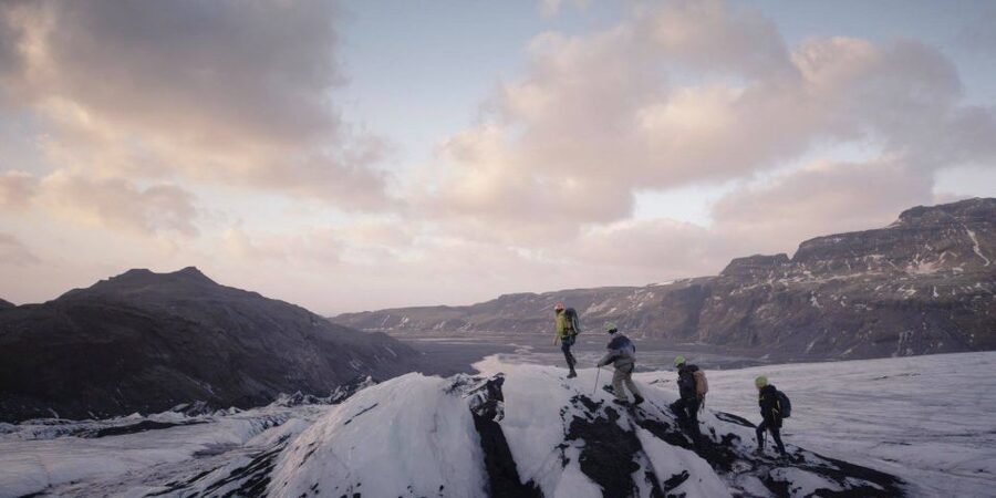 Sólheimajökull Ice Climb and Glacier Hike - A final 30-minute walk across the ice