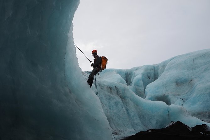 Sólheimajökull Ice Climbing and Glacier Walk - Learning the basics of ice climbing