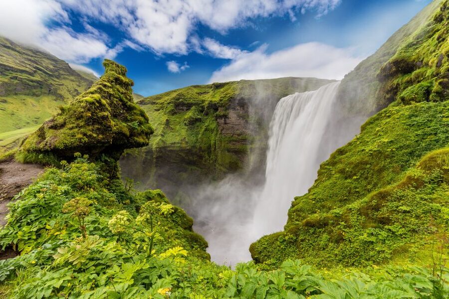 South Coast Classic: Full-Day Tour from Reykjavik - Skógafoss and the view from above