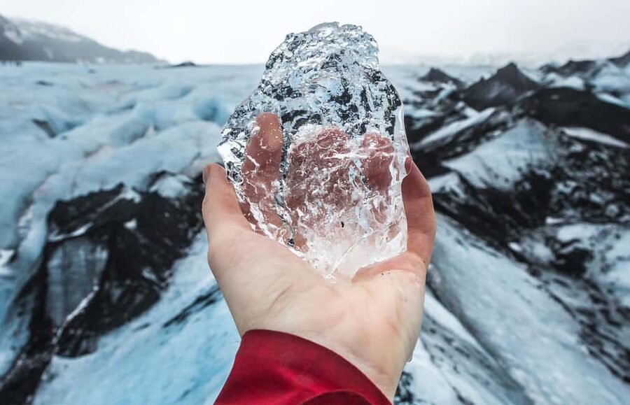 South Coast, Glacier Hike and Northern Lights Winter Tour - Volcano views depend on clear weather