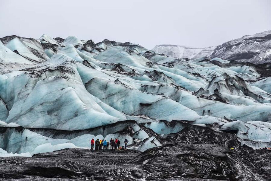 South Coast, Glacier Hike and Northern Lights Winter Tour - Morning pickup from Reykjavík