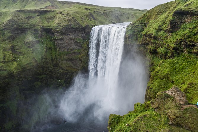 South Coast, Reynisfjara Beach & Waterfalls Small-Group Day Trip from Reykjavik - Skógafoss brings the drama