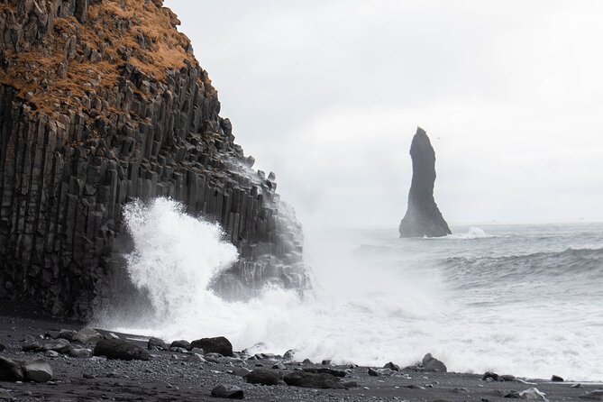 South Coast Tour & Glacier Hike | Private Super Jeep Tour - Reynisfjara: black sand with a warning