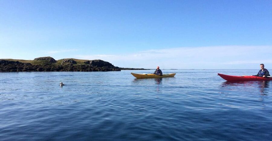 Stykkishólmur: 2-Hour Sea Kayak Tour - Paddling out toward Landey