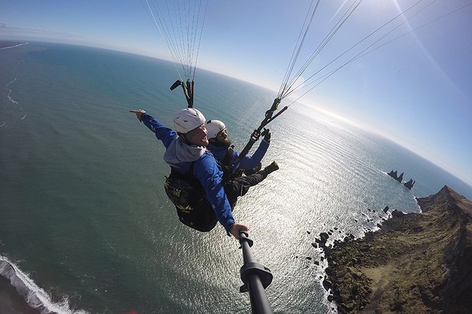 Tandem Paragliding Flights from Vik - Vik and Reynisdrangar in one sweeping view