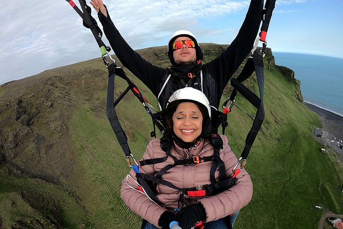 Tandem Paragliding Flights from Vik - Who will enjoy this flight most