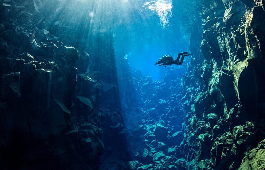 Thingvellir: Silfra Fissure Diving with Optional Pickup - Preparing for cold water in a drysuit