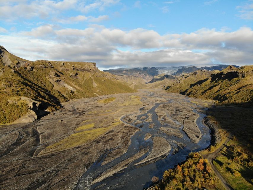 Þórsmörk ( Thorsmork valley ) private Super Jeep - The road gets rough after the waterfall