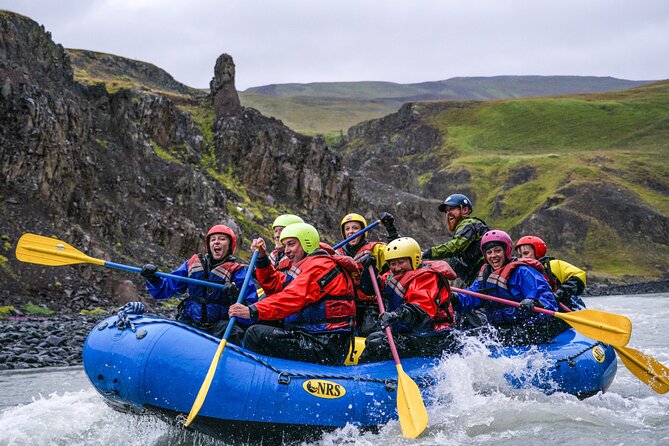Top-Rated Family Rafting-Warm Drysuits, Volcanic Canyon, Epic Fun - Arriving at Hafgrímsstaðir near Varmahlíð