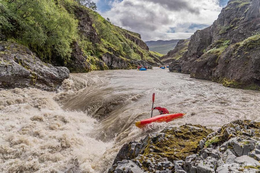 Varmahlíð: East Glacial River Whitewater Rafting - A Second Safety Briefing at the River