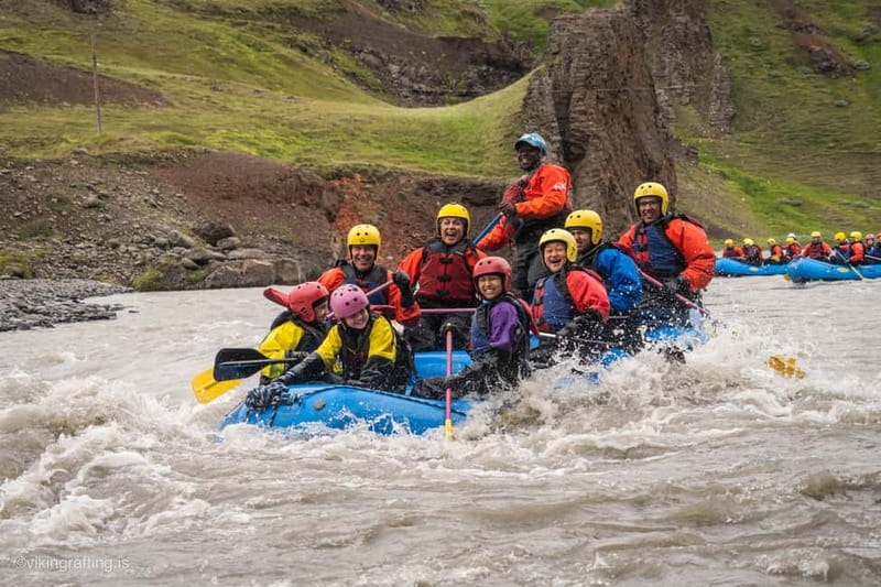 Varmahlíð: Guided Family Rafting Trip - Getting suited up for Icelandic water