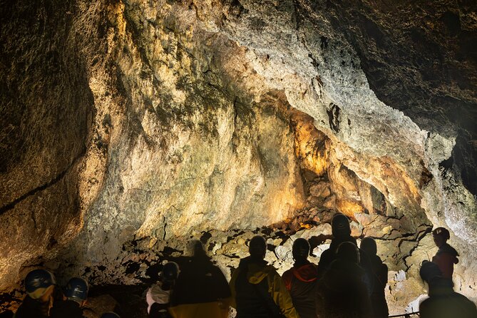 Vatnshellir Cave Tour - Going below ground with a helmet and flashlight