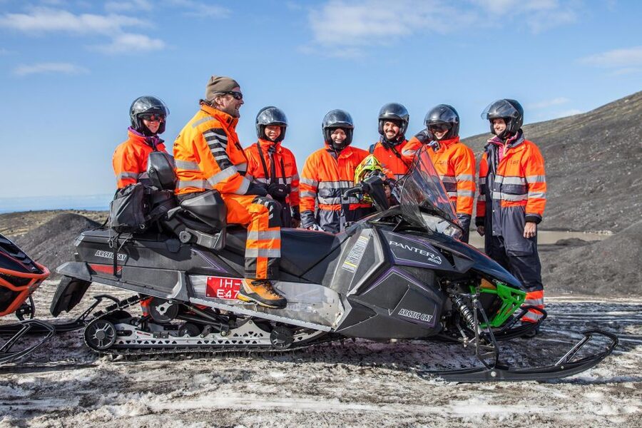 Vik: Mýrdalsjökull Snowmobile Adventure - The view toward Katla and the South Coast
