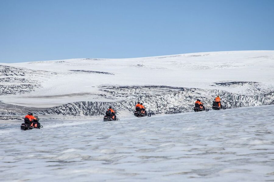 Vik: Mýrdalsjökull Snowmobile Adventure - Who will enjoy this most?