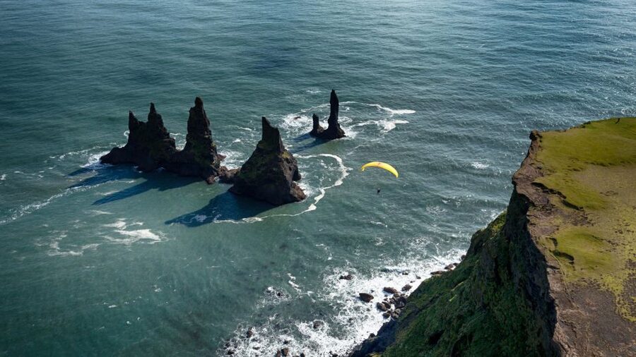 Vík: Paragliding Tandem Flight - What the 10 to 15 minute flight feels like