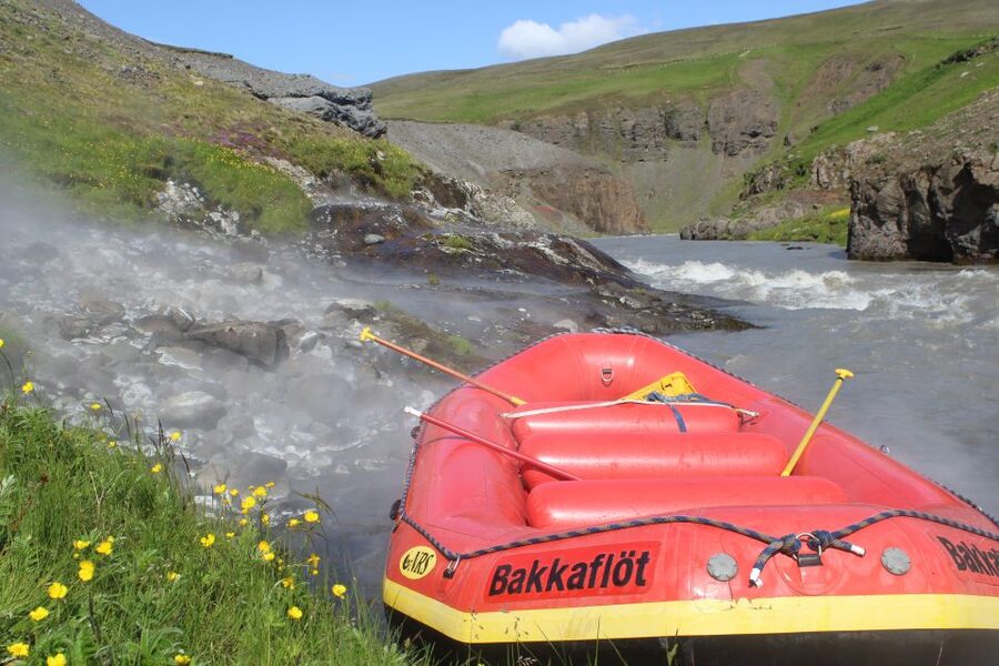 West Glacial River Family Rafting - Cliff jumping for the brave