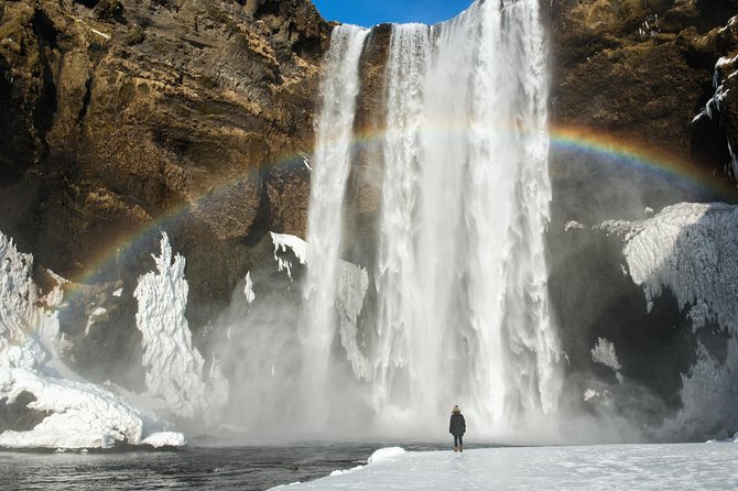 Winter South Coast Day Tour by Minibus from Reykjavik - Skógafoss delivers the big waterfall moment