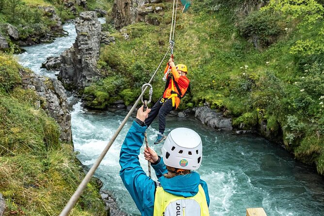 Zipline Adventure Through Glerárgil River Canyon in Akureyri Town - What the scenery feels like from the cable